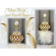 Perles en verre Piros® par Puca® 2x5 mm - Crystal Mat x10g