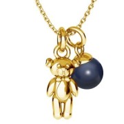 Breloque ourson 14x7 mm - Argent 925 x1