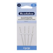 Aiguilles fine à grand chas - Aiguilles à perler - Acier inoxydable x4