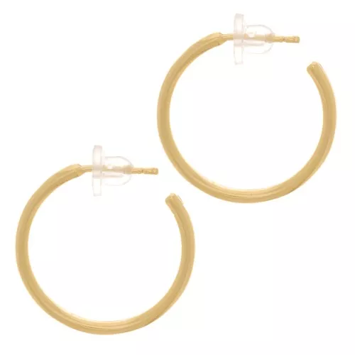 Créoles ouvertes 23 mm - Fil 1.9 mm - Plaqué Or 3 microns x2