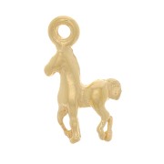 Mini breloque cheval 10x6 mm - Plaqué Or 3 microns x1|raw }}