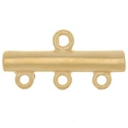 Intercalaire 3 rangs 9x19 mm - Plaqué Or 3 microns x1|raw }}