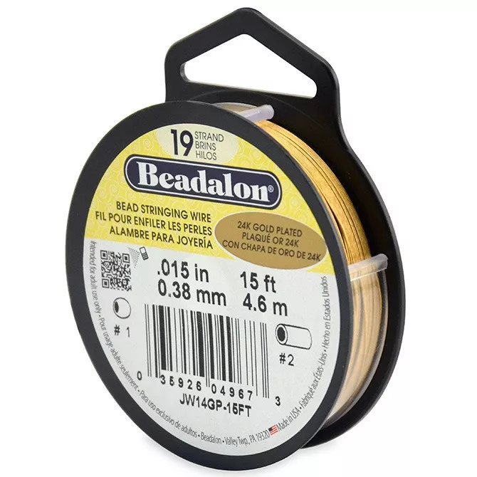 Fil Cablé 49 Brins 0.38 Mm - Beadalon - Acier Inoxydable X9.2m P 423261