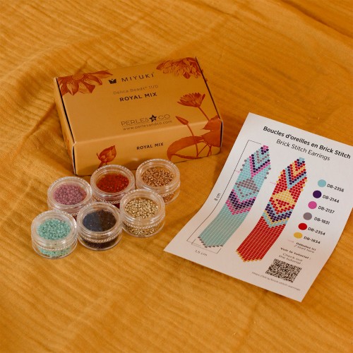 Kit perles Miyuki By Perles & Co - Assortiment Miyuki Delica 11/0 Royal Mix