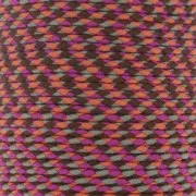 Cordon en coton tressé 2 mm - Fuchsia - Orange - Gris - Marron x1m