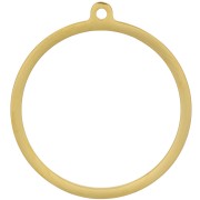 Pendentif rond évidé 25 mm - Acier inoxydable 304 Doré x1