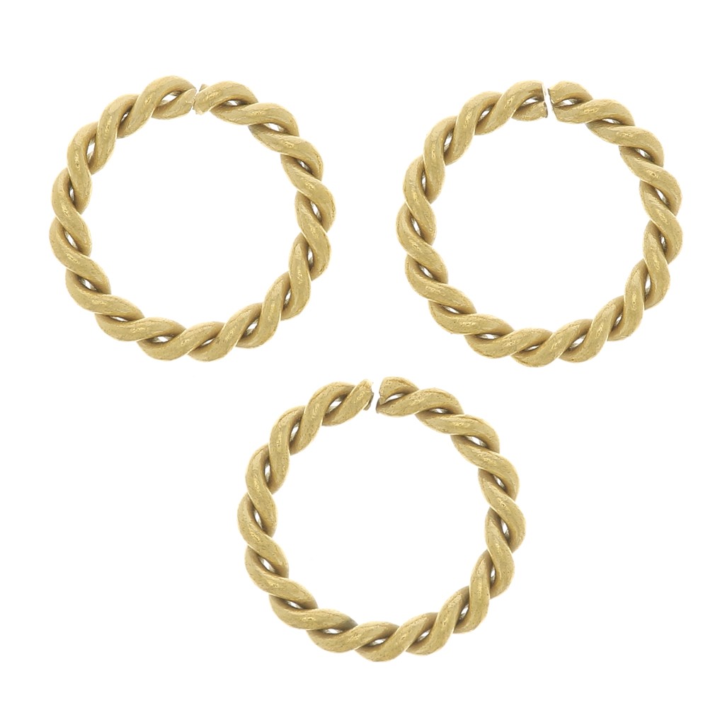 Fermoirs Torsadés Ronds Pour Collier – Or Massif 14 Carats, Fabrication Indienne, Neufs