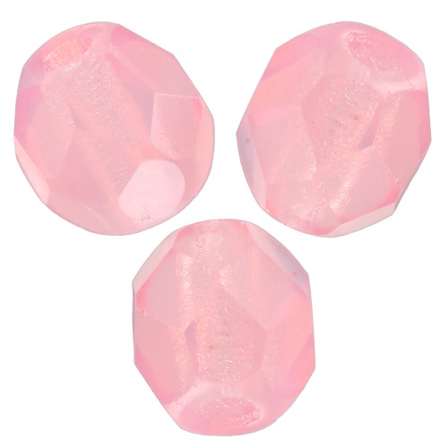 Facettes 5 mm Rose Opal x50