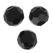 Perles rondes facettées Preciosa - Round Bead 3 mm - Jet x20|raw }}