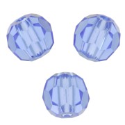 Perles rondes facettées Preciosa - Round Bead 3 mm - Sapphire x20|raw }}