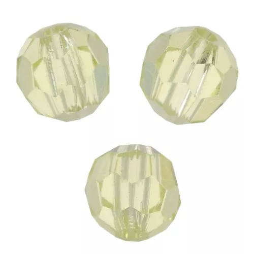 Perles rondes facettées Preciosa - Round Bead 3 mm - Jonquil x20