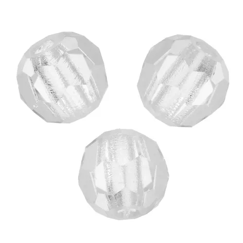 Perles rondes facettées Preciosa - Round Bead 3 mm - Crystal x20