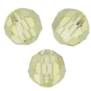 Perles rondes facettées Preciosa - Round Bead 5 mm - Jonquil x15