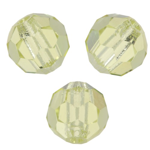 Perles rondes facettées Preciosa - Round Bead 5 mm - Jonquil x15