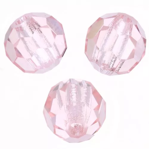 Perles rondes facettées Preciosa - Round Bead 4 mm - Light Rose x20