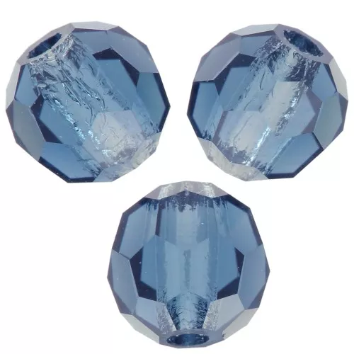 Perles rondes facettées Preciosa - Round Bead 4 mm - Montana x20