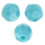 Perles rondes facettées Preciosa - Round Bead 4 mm - Turquoise x20|raw }}