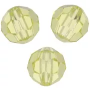 Perles rondes facettées Preciosa - Round Bead 6 mm - Jonquil x6
