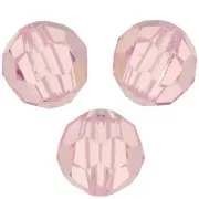 Perles rondes facettées Preciosa - Round Bead 6 mm - Pink Sapphire x6
