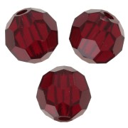 Perles rondes facettées Preciosa - Round Bead 6 mm - Siam x6|raw }}