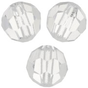 Perles rondes facettées Preciosa - Round Bead 6 mm - Crystal x6|raw }}