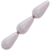 Perles nacrées Preciosa - Pearshape Pearl 15x8 mm - Lavender x5