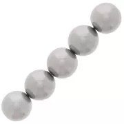 Perles rondes nacrées 12 mm - Grey x15