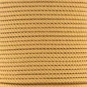 Cordon en polyester tressé 2 mm - Moutarde x1m