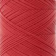 Fil plat en polyester ciré - Slam Cord pour micro macramé 0.6 mm - Rouge x100m