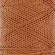 Fil plat en polyester ciré - Slam Cord pour micro macramé 1 mm - Mocca x100m