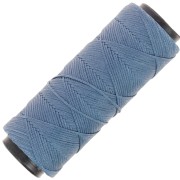 Fil plat en polyester ciré - Slam Cord pour micro macramé 1 mm - Bleu jean x100m|raw }}