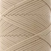 Fil plat en polyester ciré - Slam Cord pour micro macramé 1 mm - Sable x100m