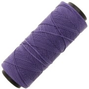 Fil plat en polyester ciré - Slam Cord pour micro macramé 1 mm - Amethyst x100m