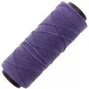 Fil plat en polyester ciré - Slam Cord pour micro macramé 1 mm - Amethyst x100m