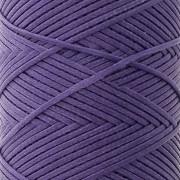 Fil plat en polyester ciré - Slam Cord pour micro macramé 1 mm - Amethyst x100m