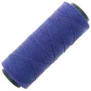 Fil plat en polyester ciré - Slam Cord pour micro macramé 1 mm Bleu royal x100m