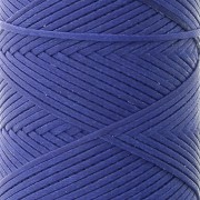 Fil plat en polyester ciré - Slam Cord pour micro macramé 1 mm Bleu royal x100m