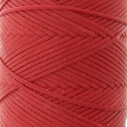 Fil plat en polyester ciré - Slam Cord pour micro macramé 1 mm - Rouge x100m