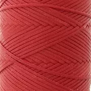 Fil plat en polyester ciré - Slam Cord pour micro macramé 1 mm - Rouge x100m