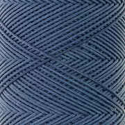 Fil plat en polyester ciré - Slam Cord pour micro macramé 0.6mm Bleu jean x100m
