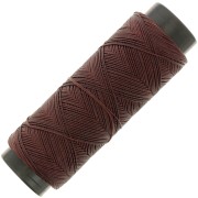 Fil plat en polyester ciré - Slam Cord pour micro macramé 0.6 mm - Cacao x100m|raw }}