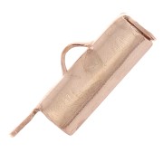 Embout pour tissage de perles rocailles & Delica Miyuki 10 mm doré rose x1