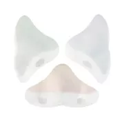 Perles en verre Hélios® par Puca® 6x10mm - Crystal Mat AB x10g