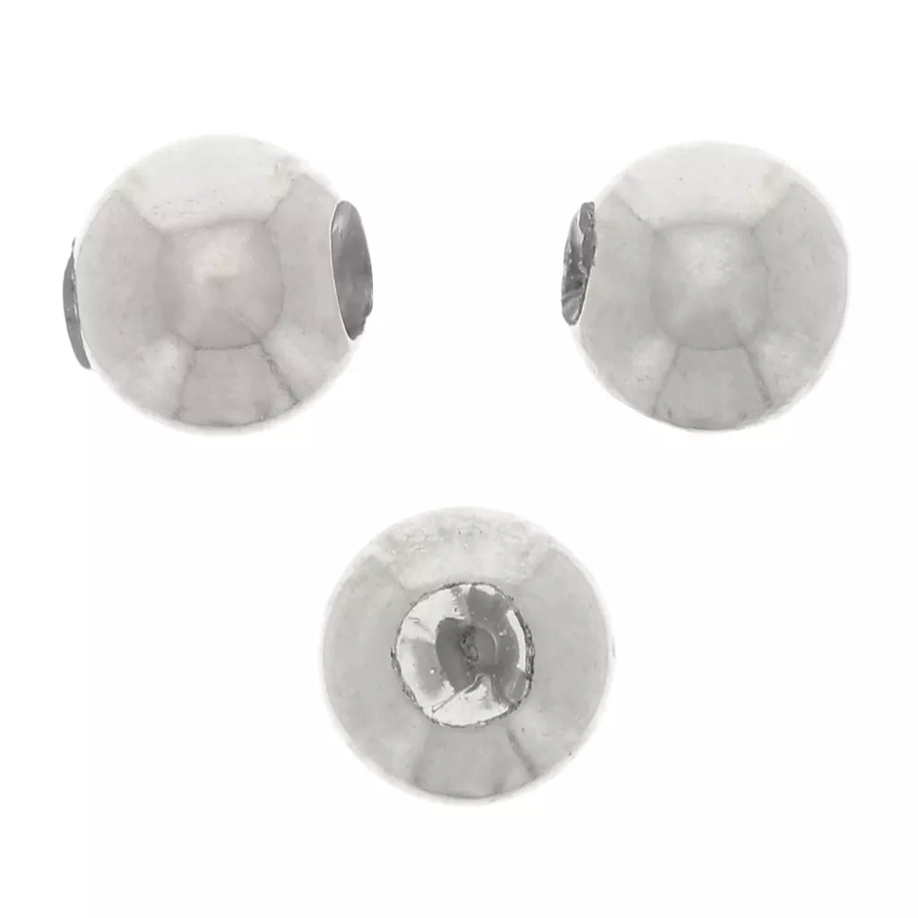 Lot De 2 Stoppeurs Charms Argent Sterling 925 Avec Caoutchouc - Compatible Pandora, Chamilia - Pour Bracelets DIY