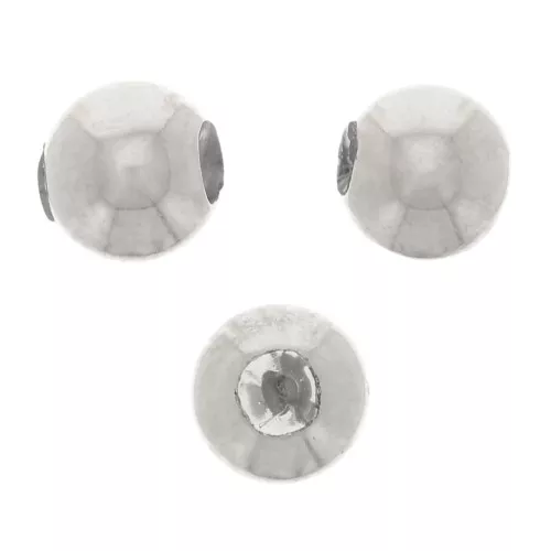 Perles stoppeur 3 mm avec un trou de 0.8 mm - Argent 925 x5