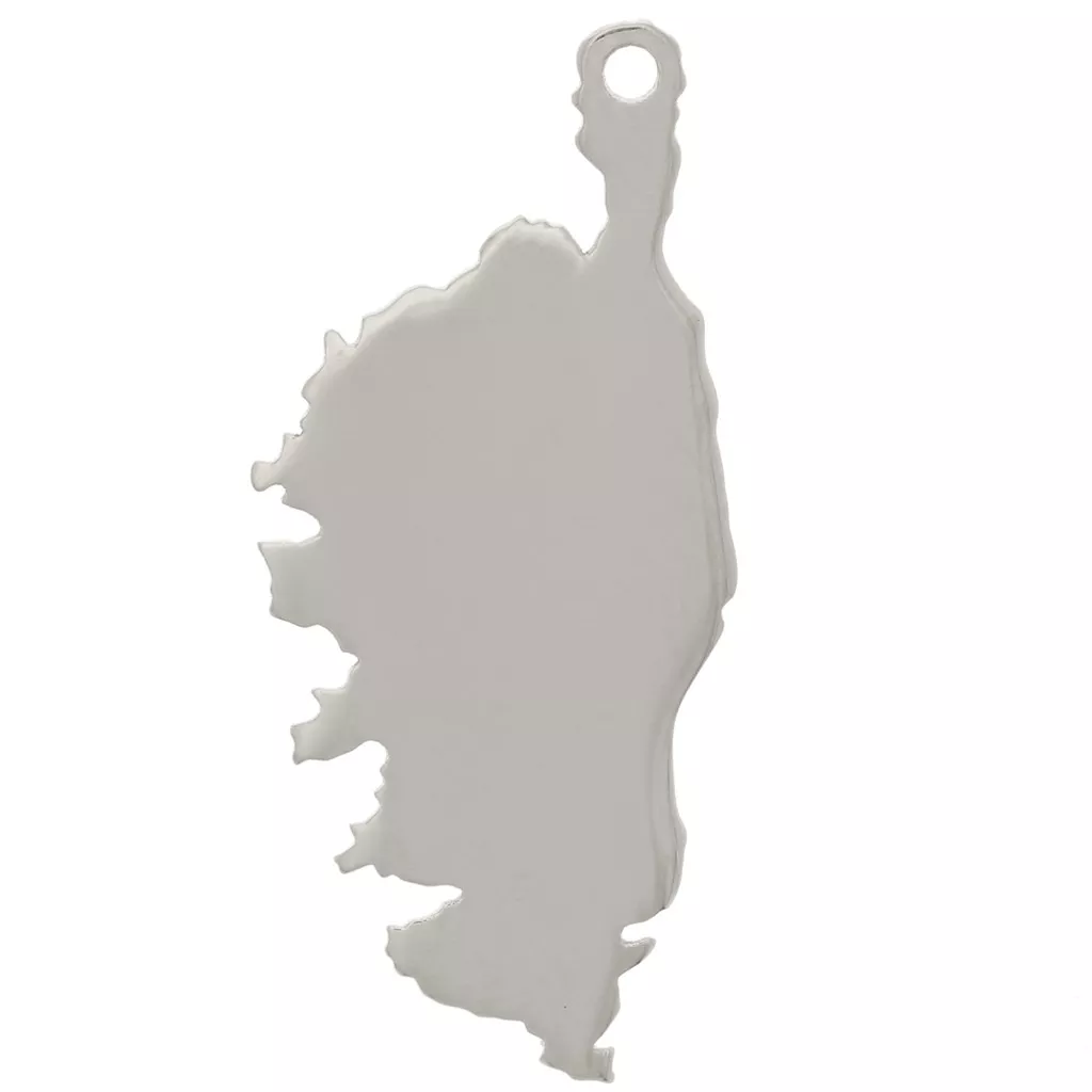 Pendentif Corse En Argent Sterling 925 - Bijou Unisexe Neuf Avec étiquettes