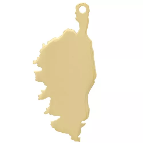 Pendentif Corse 20x9 mm - Argent 925 Doré x1