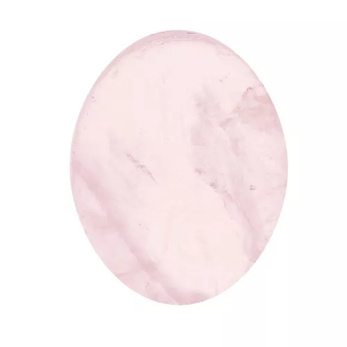 Cabochon plat ovale - palet - 10x8 mm en pierre gemme - Quartz rose x1