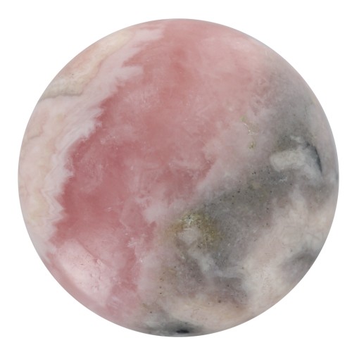 Cabochon rond 10 mm en pierre gemme - Rhodochrosite x1