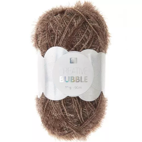 Creative Bubble - Fil à crocheter pour éponge tawashi - Noix x50g